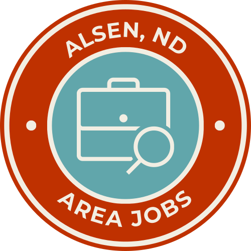 ALSEN, ND AREA JOBS logo